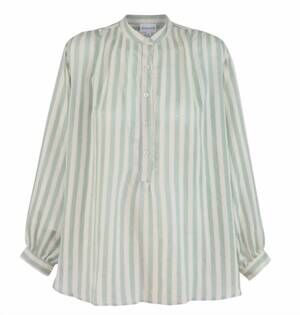 NEW FELICITE women's poet top in mint stripe